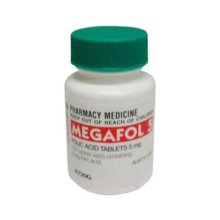 Megafol 5mg Folic Acid 100 Tablets - 9323610000415 are sold at Cincotta Discount Chemist. Buy online or shop in-store.