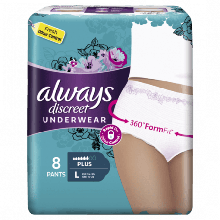 Tena Pants Women Discreet Low Waist White (8PK