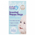 BabyU Baby Scented Nappy Bags 200 pack