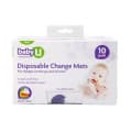 BabyU Baby Disposable Change Mats 10 pack