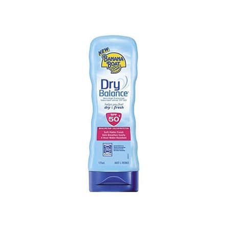 banana boat sunscreen dry