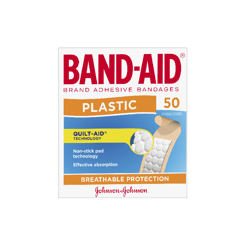 Buy Band-Aid Plastic Strips 50 pk online at Cincotta Discount Chemist
