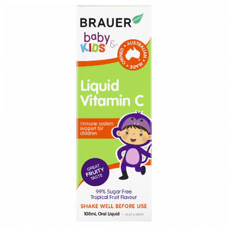 Brauer Baby & Kids Vitamin C 100mL - 9316120263500 are sold at Cincotta Discount Chemist. Buy online or shop in-store.