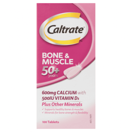 Caltrate Bone & Muscle 50+ 100 Tabs - 9310488003532 are sold at Cincotta Discount Chemist. Buy online or shop in-store.