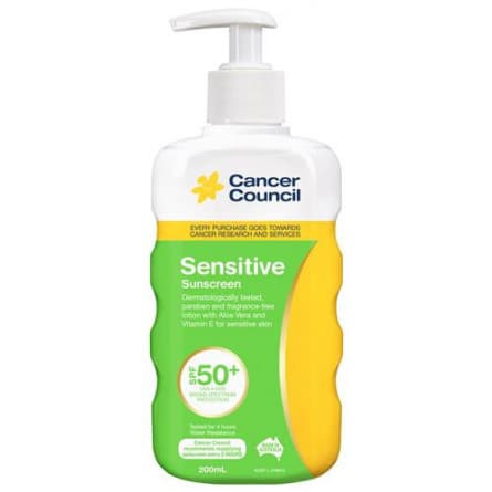 Cancer Council Sensitive Pump SPF50+ 200mL - 9321299400168 are sold at Cincotta Discount Chemist. Buy online or shop in-store.