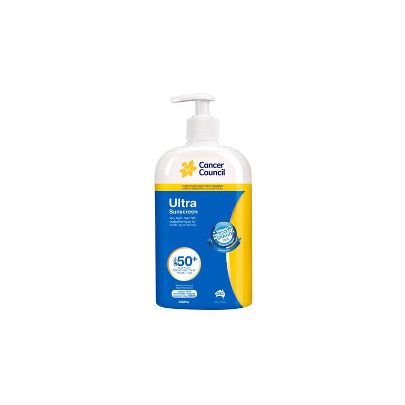 Cancer Council Ultra Pump SPF50+ 500mL - 9321299105209 are sold at Cincotta Discount Chemist. Buy online or shop in-store.