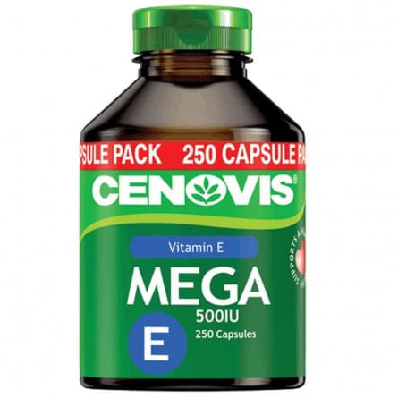 Buy Cenovis Mega E 500mg 200 Capsules online at Cincotta