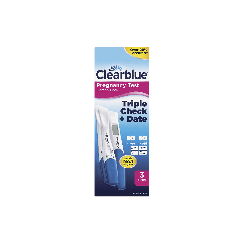 Clearblue Pregnacy Test Triple Check 3  Pack - 4987176018380 are sold at Cincotta Discount Chemist. Buy online or shop in-store.