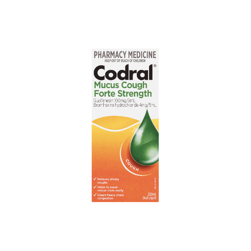 Codral Mucus Cough Forte Strength 200mL - 9300607180886 are sold at Cincotta Discount Chemist. Buy online or shop in-store.