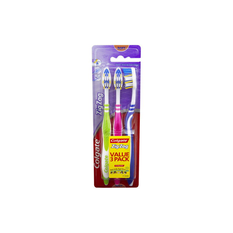 Colgate Toothbrush Zig Zag Soft 3 pk - 8714789135274 are sold at Cincotta Discount Chemist. Buy online or shop in-store.