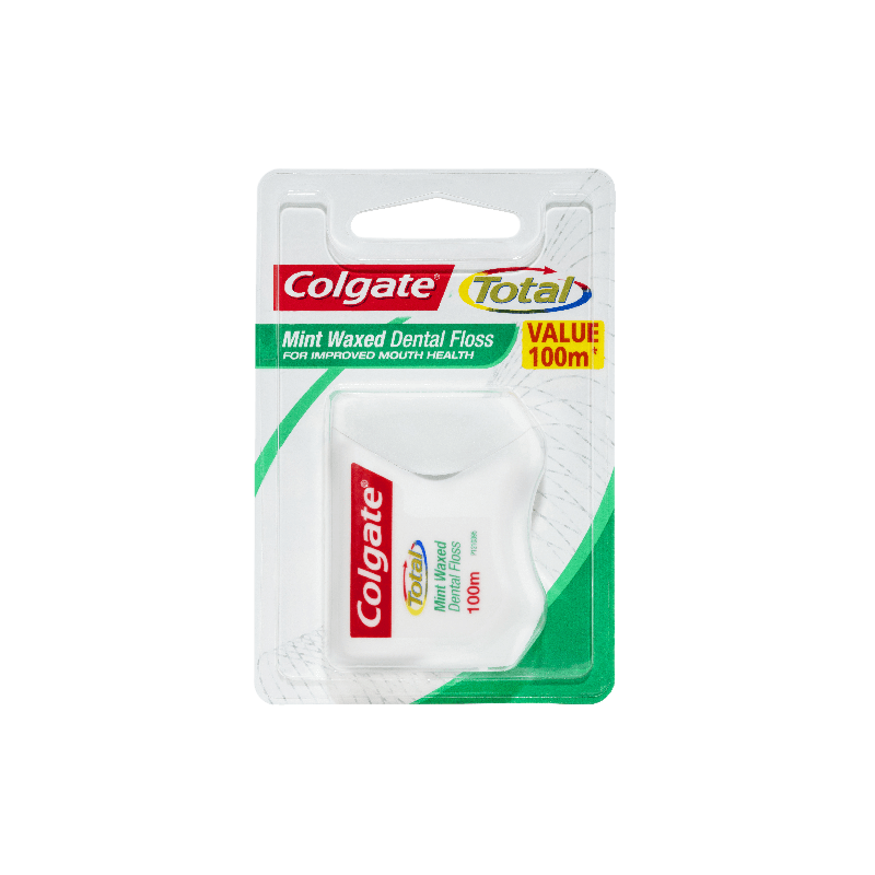 colgate total dental floss mint