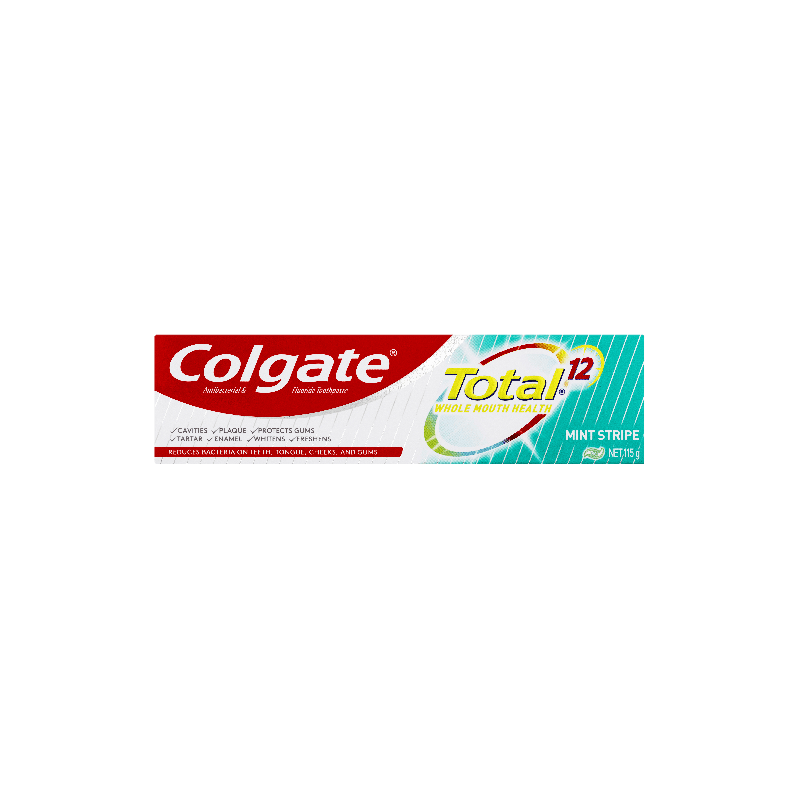 Colgate Toothpaste Total Mint Stripe 115g - 8850006343975 are sold at Cincotta Discount Chemist. Buy online or shop in-store.