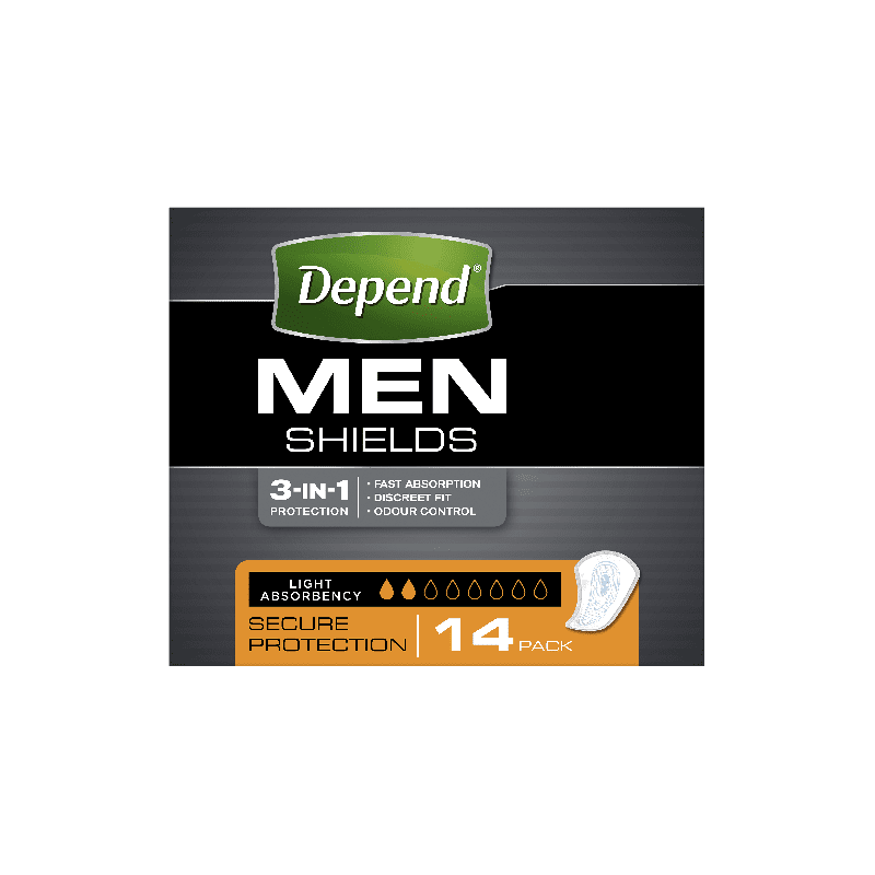 Depend Shields for Men - Light Absorbency