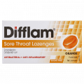 Difflam Lozenges Sugar Free Orange 16 pk