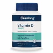 Faulding  Vitamin D 1000IU Capsules 500 - 9316100301208 are sold at Cincotta Discount Chemist. Buy online or shop in-store.