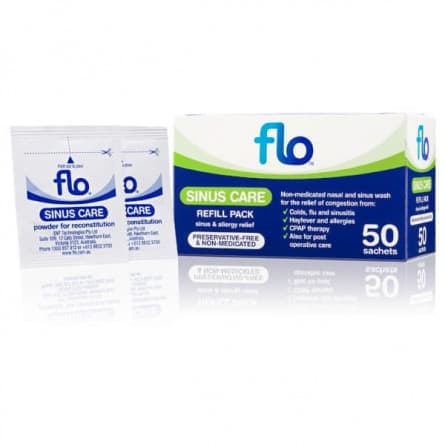 Flo Sinus Care Refill 50 Sachets - 9333279000404 are sold at Cincotta Discount Chemist. Buy online or shop in-store.