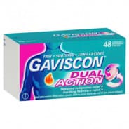 Gaviscon Dual Action Peppermint 48 Tablets - 9300711271388 are sold at Cincotta Discount Chemist. Buy online or shop in-store.