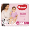 Huggies UltraDry Nappies Toddler Girl 18 pack