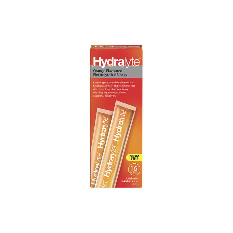 Hydralyte Ice Blocks Orange 16 pk - 9317039000958 are sold at Cincotta Discount Chemist. Buy online or shop in-store.