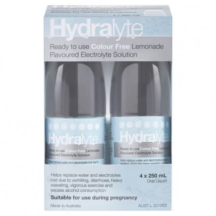 Hydralyte Solution Lemonade 4 x 250mL - 9317039001030 are sold at Cincotta Discount Chemist. Buy online or shop in-store.