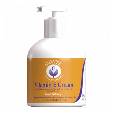 Invite 100% Pure Vitamin E Cream Pump 200g - 9314807006136 are sold at Cincotta Discount Chemist. Buy online or shop in-store.