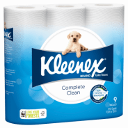 Kleenex Complete Clean Toilet Paper 9 pack - 9310088011432 are sold at Cincotta Discount Chemist. Buy online or shop in-store.