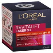 Loreal Revitalift Laser SPF15 Day Cream 50mL - 3600523456246 are sold at Cincotta Discount Chemist. Buy online or shop in-store.