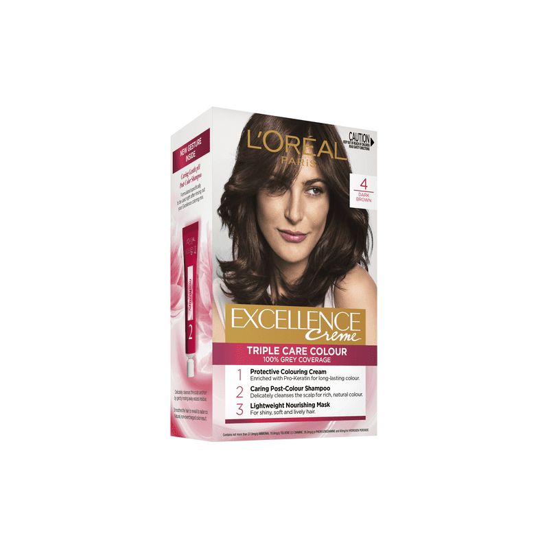 Loreal Excellence Dark Brown 4 - 3600523749980 are sold at Cincotta Discount Chemist. Buy online or shop in-store.