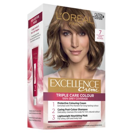 Loreal Excellence Dark Blonde 7 - 3600523750115 are sold at Cincotta Discount Chemist. Buy online or shop in-store.