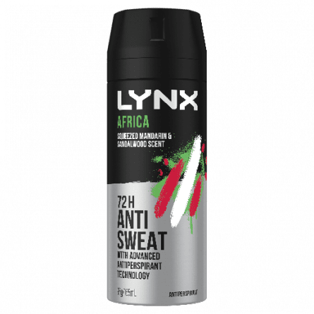 Lynx Antiperspirant Africa 165mL - 9300830055487 are sold at Cincotta Discount Chemist. Buy online or shop in-store.