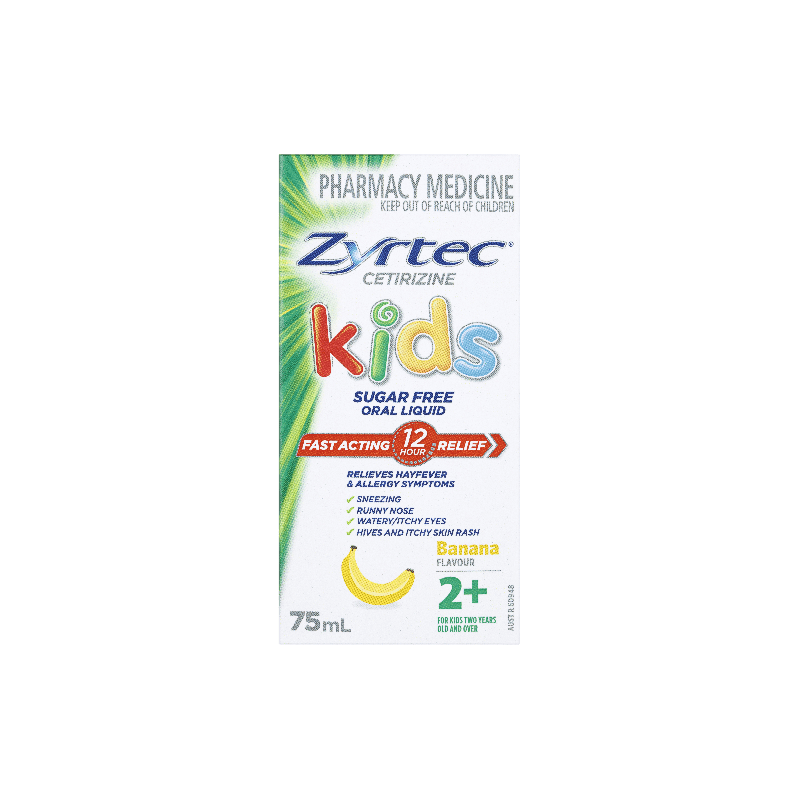 Zyrtec Sugar Free Kids Solution 75mL - 9310059017500 are sold at Cincotta Discount Chemist. Buy online or shop in-store.