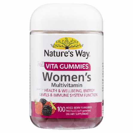 Natures Way Vita Womens Multi 100 Gummies - 9314807046408 are sold at Cincotta Discount Chemist. Buy online or shop in-store.