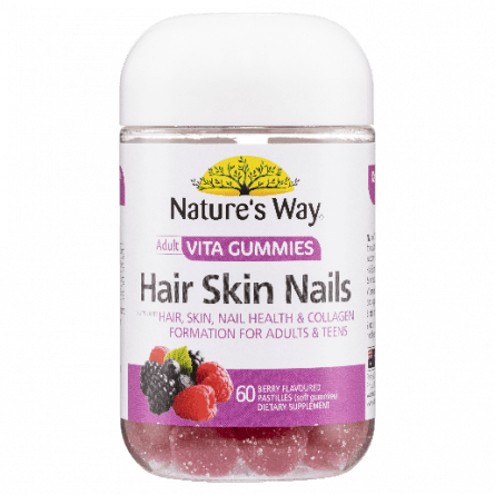 Nature's Way Adult Hair Skin Nail 60 Gummies - 9314807052003 are sold at Cincotta Discount Chemist. Buy online or shop in-store.