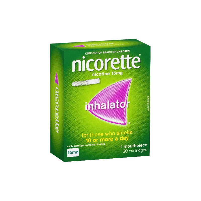 Buy Nicorette Inhaler 15mg 20 Pack Online At Cincotta Discount Chemist