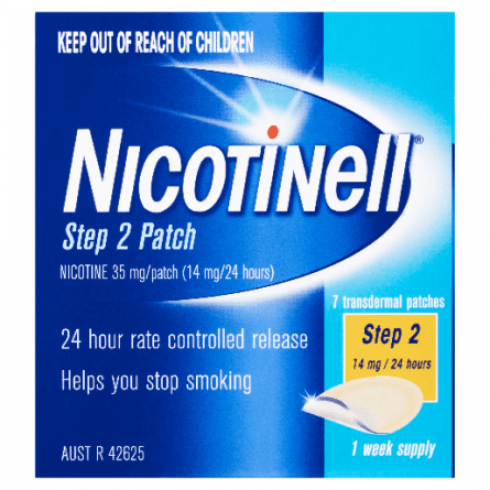 Nicotinell Patches Step 2 14 mg 7 pk - 9319912034128 are sold at Cincotta Discount Chemist. Buy online or shop in-store.