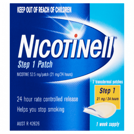 Nicotinell Patches Step 1 21 mg 7 pk - 9319912034104 are sold at Cincotta Discount Chemist. Buy online or shop in-store.